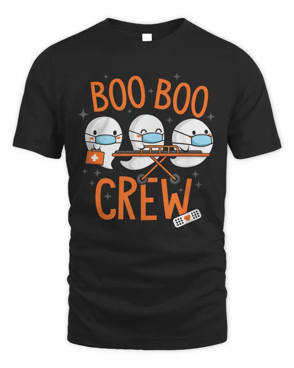 Boo Boo Crew Ghost Doctor Paramedic EMT Nurse Halloween T-Shirt