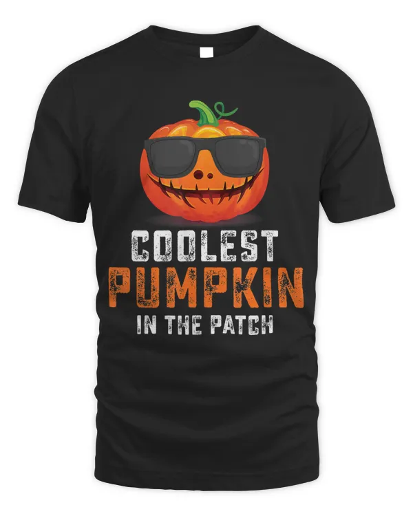 Coolest Pumpkin In The Patch Halloween Costume Boys Gift T-Shirt