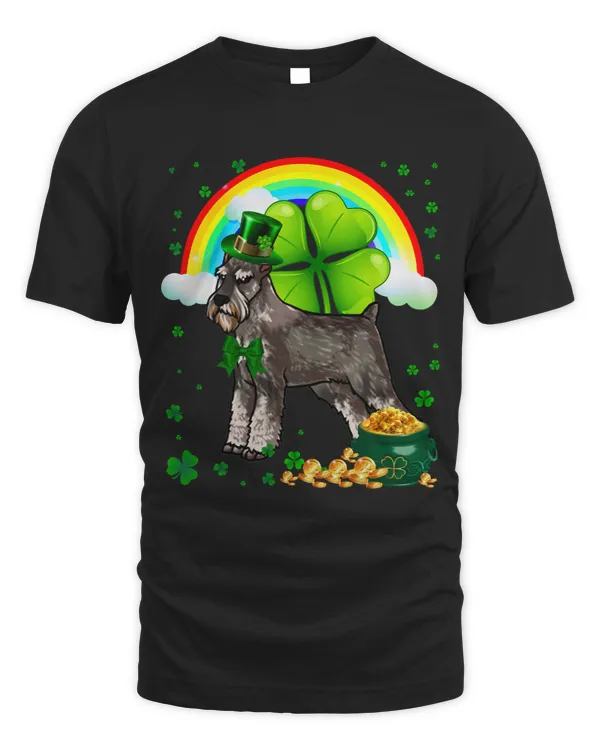St Patricks Day Standard Schnauzer Shamrock Pet Dog Lover