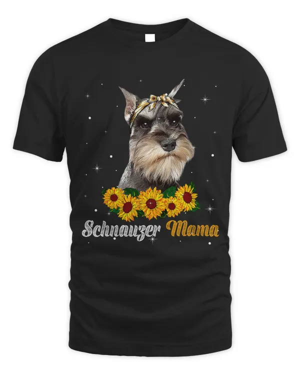 Womens Cute Schnauzer Mama Dog Mom Dog Lover Mothers Day