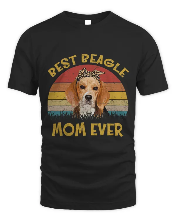 Womens Vintage Beagle Mom Gift Best Beagle Mom Ever Funny Dog Mom 446