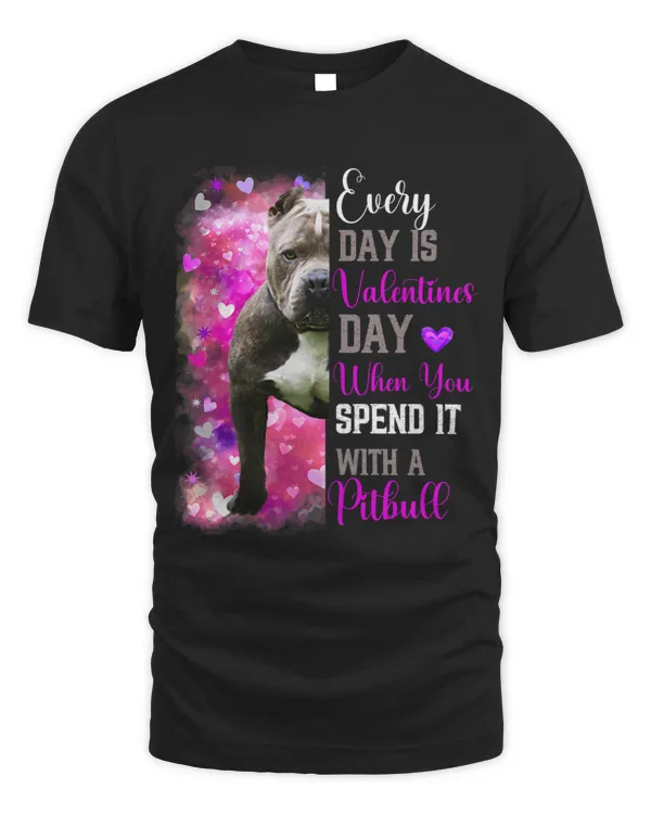 Womens Pitbull Mom Funny Valentines Day Dog Lovers Bully Pitty