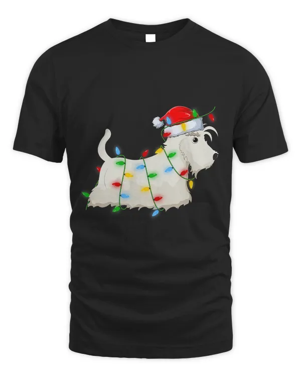 Xmas Holiday Lighting Santa Scottish Terrier Dog Christmas