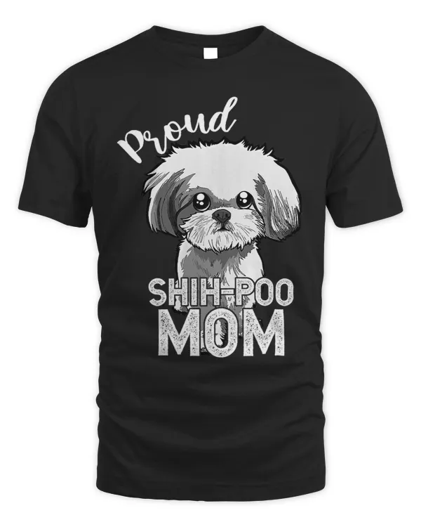 Womens Proud Shih Poo Mom Shirt Shih Poo Lovers For Mom