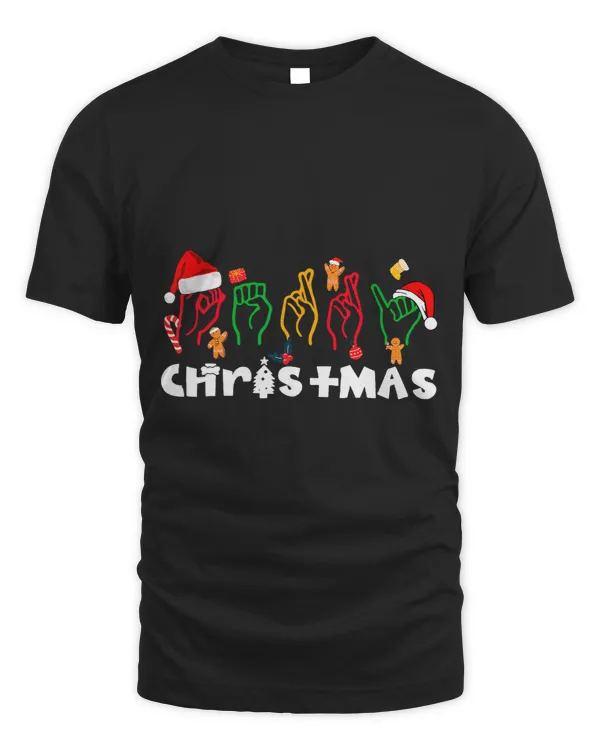 Merry Xmas American Sign Language Christmas Holiday201