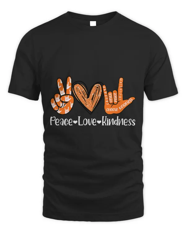 ASL Peace Love Kindness I Love You Sign Language Anti Bullying