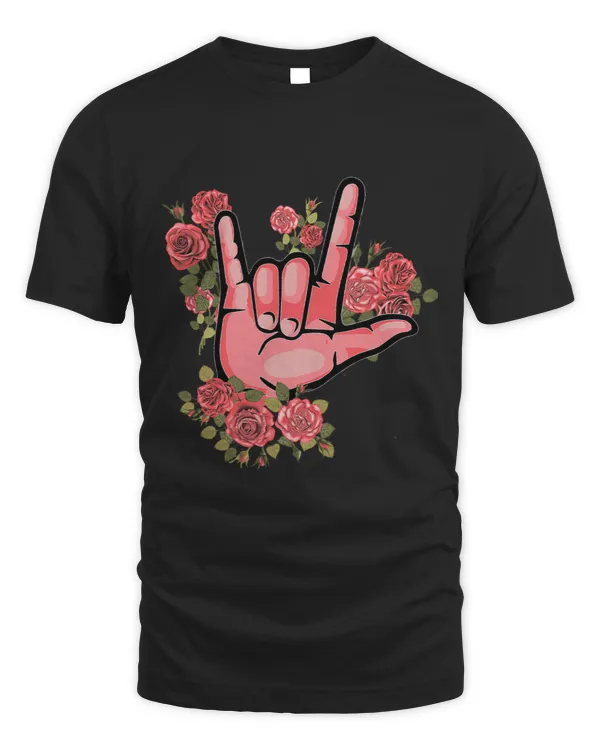 ASL Sign Language Rose ASL Pride Flower Lover