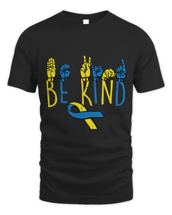 Down Syndrome Be Kind ASL Hand Sign Teacher Women