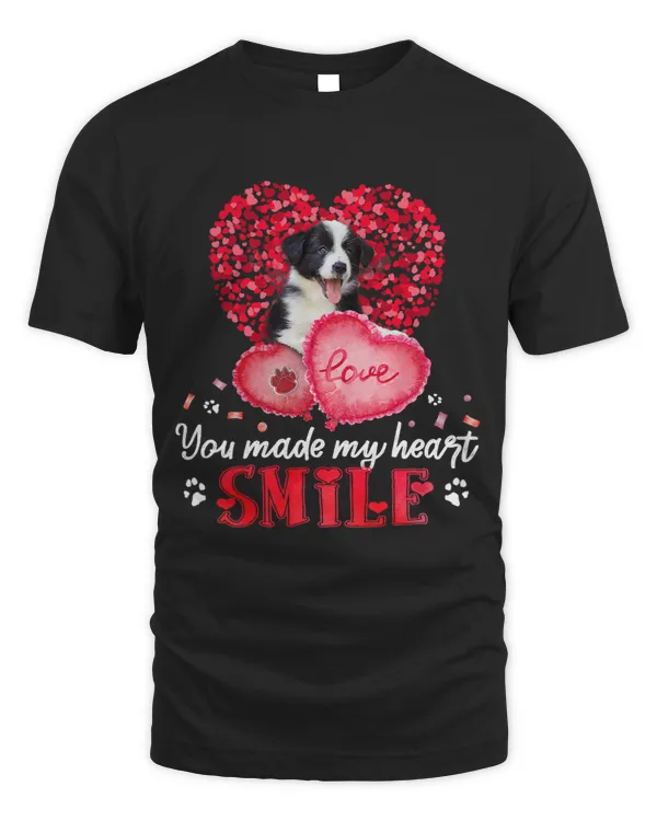 You Make My Heart Smile Border Collie With Heart