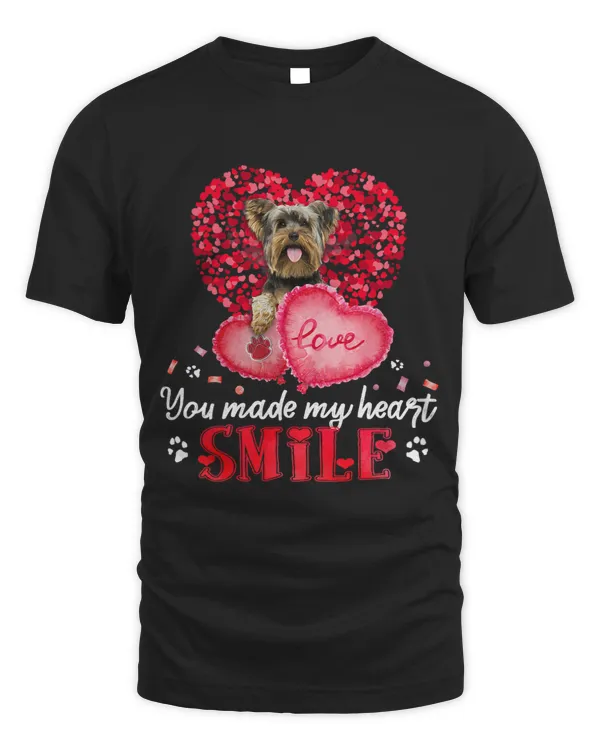 You Make My Heart Smile Yorkshire Terrier With Heart