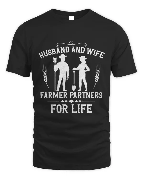 Farming Farmer Husband Wife Marriage Vintage Tractor Husband 1