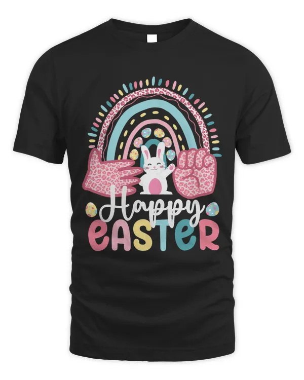 ASL Happy Easter Sign Language Signing Hands Easter Bunny