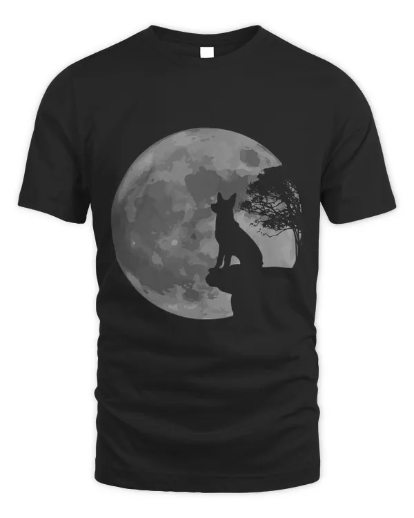 German Shepherd Dog Lover Full Moon Howl Gift