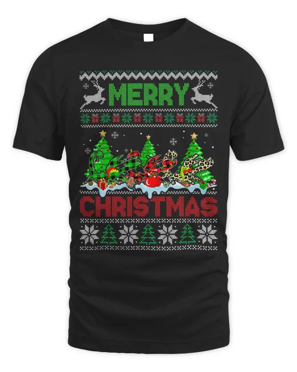 Funny Scorpion Green Red Plaid Leopard Merry Christmas