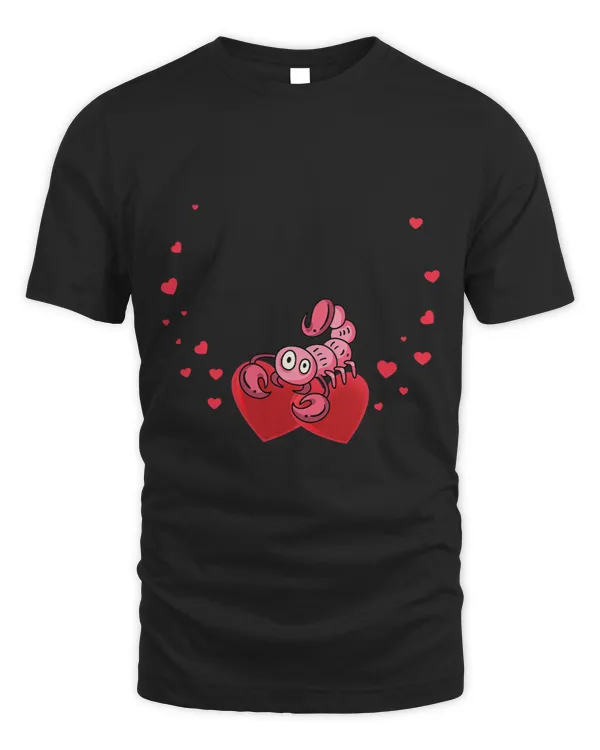 Cute Scorpion With Hearts Design Love Scorpions