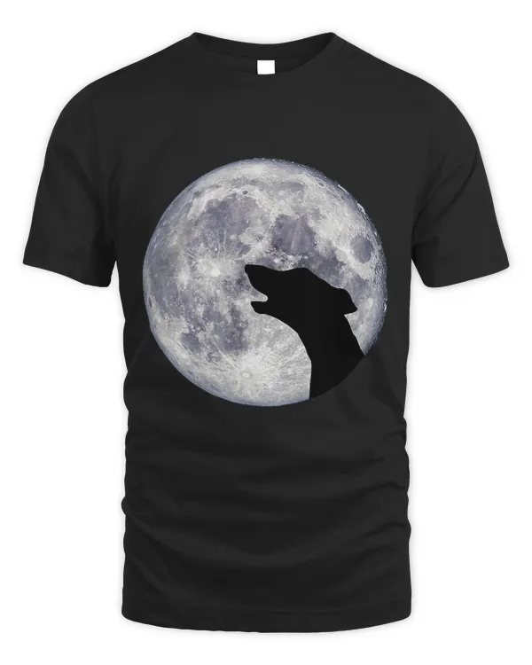 Greyhound Whippet Lurcher Howling or Rooing at the Moon