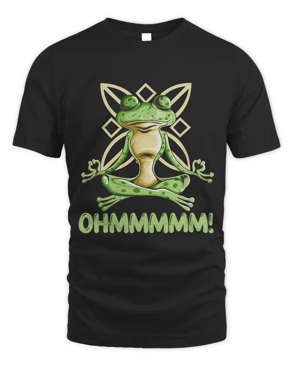Frog Gift Yoga Sport Meditation Exercise Workout Yoga Frog Says Ohmmmm