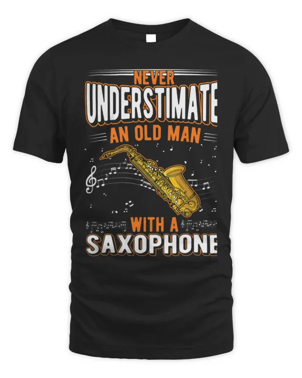 Funny Saxophone Old Man Saxophone Player Grandpa Saxophonist 5