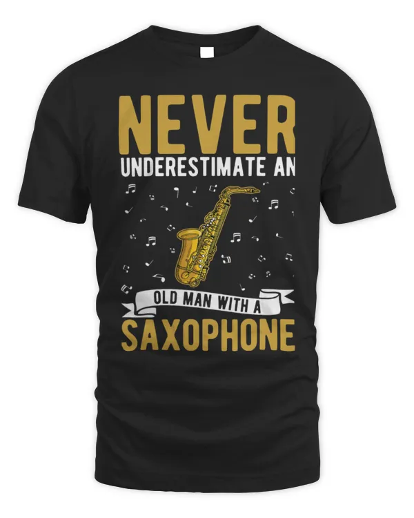 Funny Saxophone Old Man Saxophone Player Grandpa Saxophonist 6