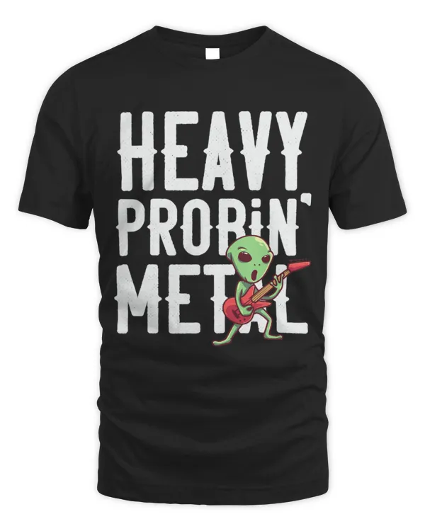 Funny Guitar Heavy Metal Guitar Alien Probe Funny Meme UFO Rock Guitarist