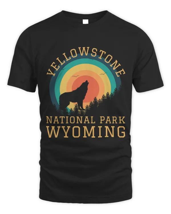 Coyote Mammal Yellowstone National Park Wyoming Wolf Hiking Nature Retro