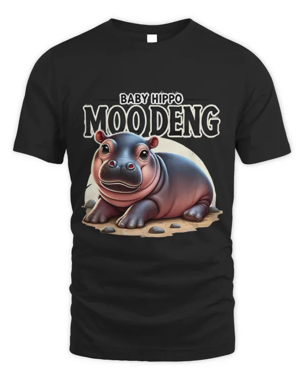 Hippo Pet Cute Moo Deng Baby Hippo Graphic Famous Baby Pigmy Moodeng