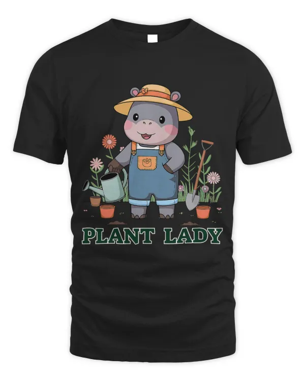 Hippo Pet Cute Plant Lady Hippo Gardening Cute Hippo Flowers Plant