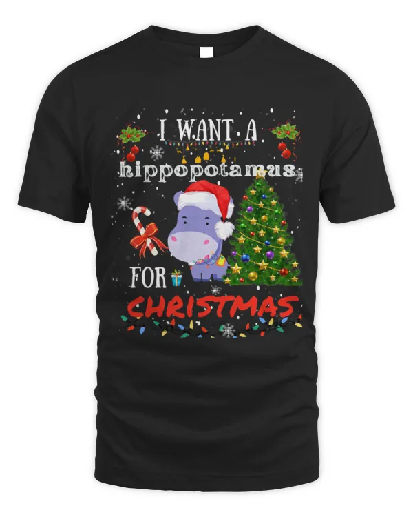 Hippo Pet I Want A Hippopotamus For Xmas Hippo for Kid Women