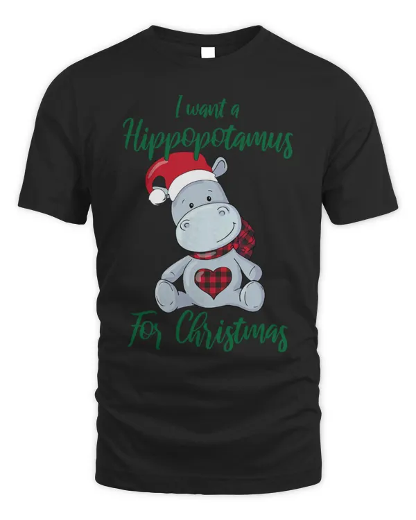 Hippo Pet I want a Hippopotamus Matching Christmas cute holiday