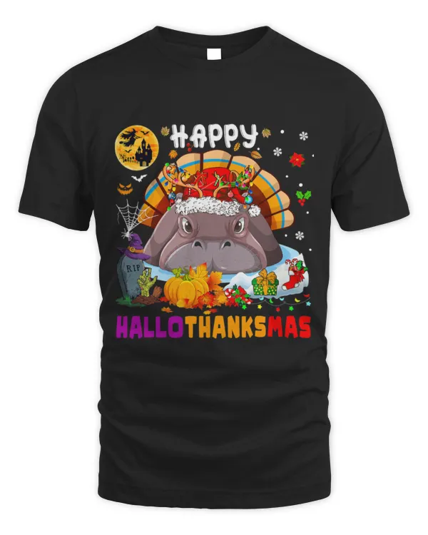 Hippo Pet Happy Halloween Thanksgiving Christmas Santa Turkey