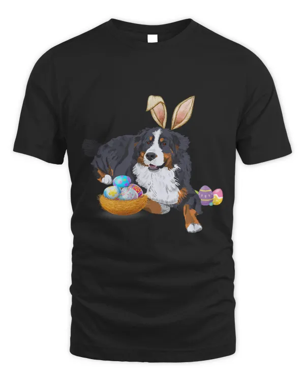 Easter Cute Bernese Mountain Dog Lover Bunny Eggs Easter 2