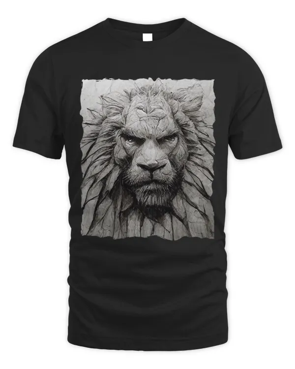 Lion Pet Face Pencil Art Drawing