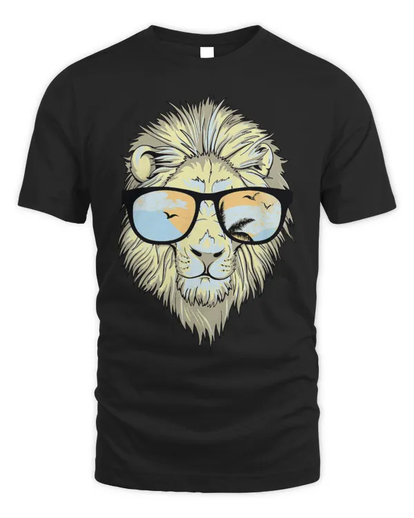 Lion Pet Face Sunglasses animal print with colors
