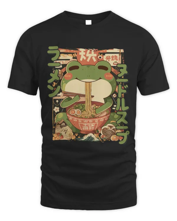Frog Pet Loving Ramen Kawaii Neko Frog Ramen