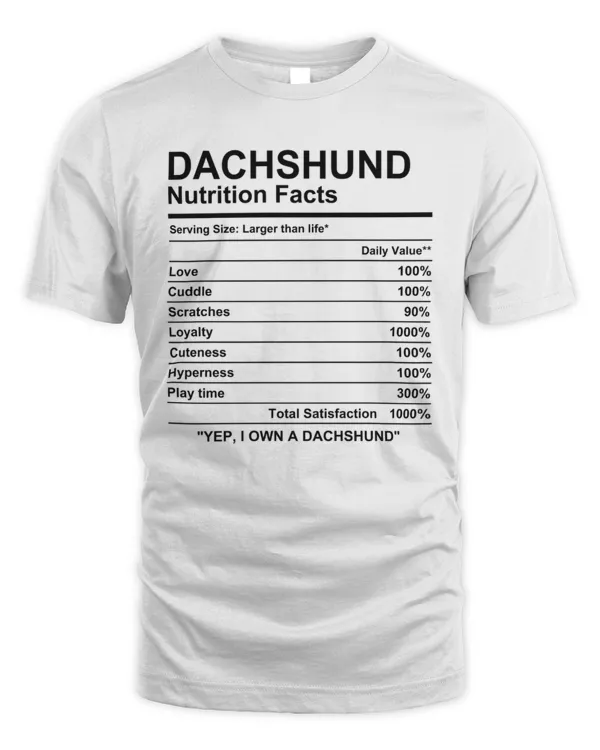 Dachshund Nutrition Facts