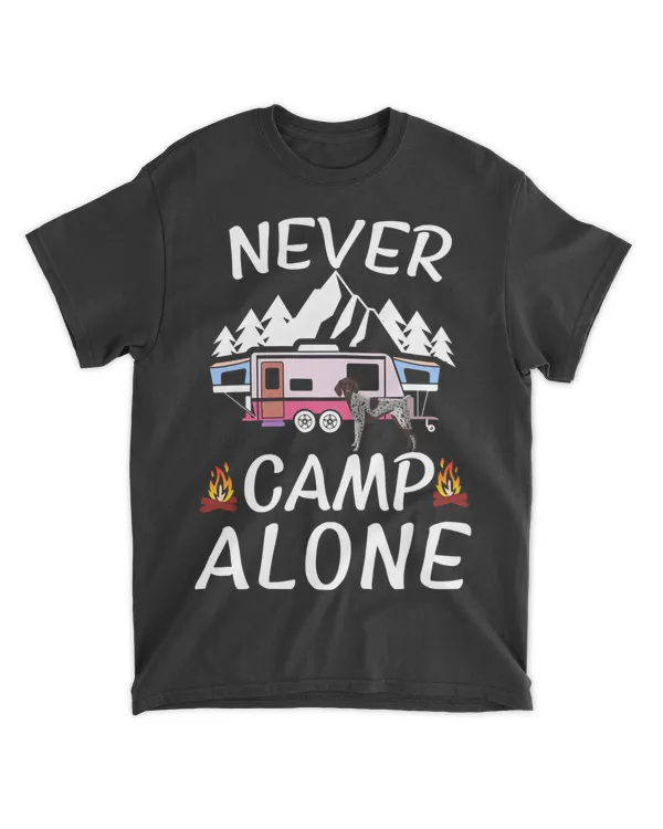 Camping Camp German Shorthair Pointer Dog Funny Saying Camping Dogs Camper