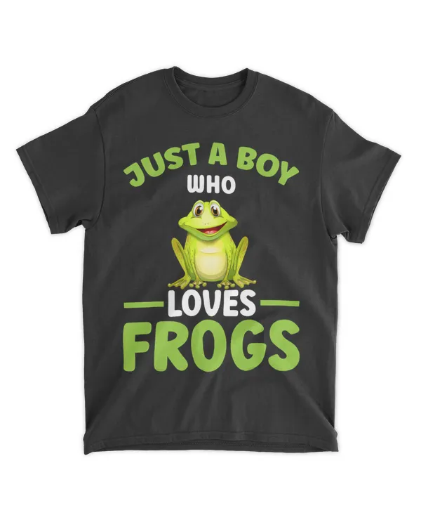 Frog Lover Cute Just A Boy Who Loves Frogs