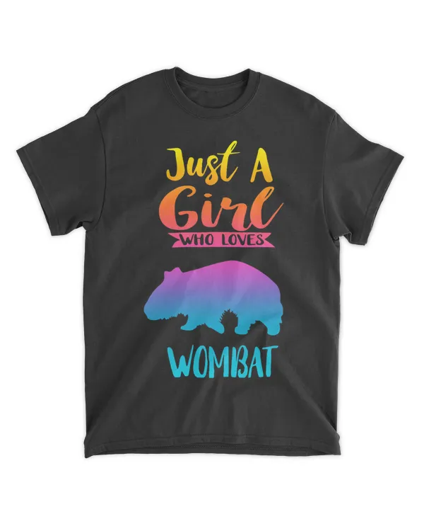 Just A Girl Who Loves Wombat Shirt Wombat Lovers Gifts
