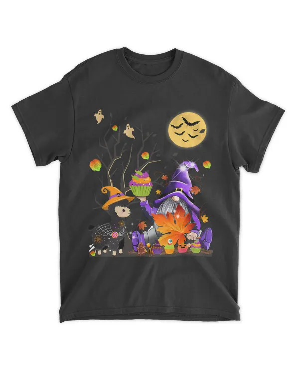 Happy Llamaween Funny Halloween Witch Gnome Kids Boys Girls 21