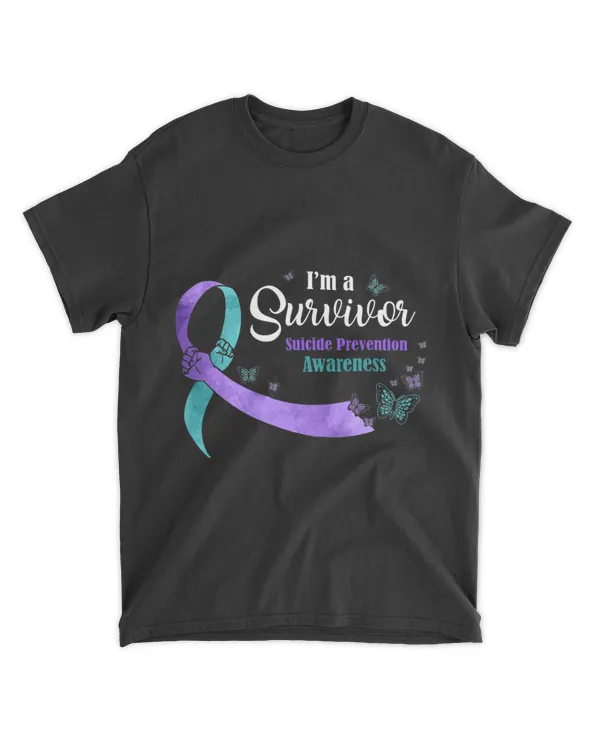Butterfly Im A Survivor Suicide Prevention Awareness