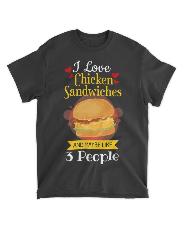 Funny Chicken Sandwich Shirt Sarcastic Chicken Burger