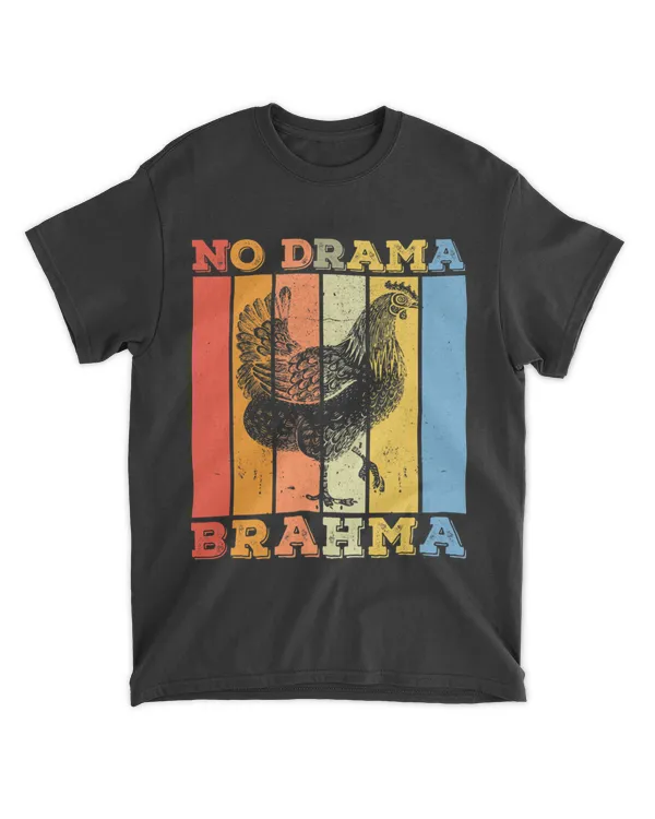 Funny No Drama Brahma Chicken Retro Breed Chicken Cockerel Hen
