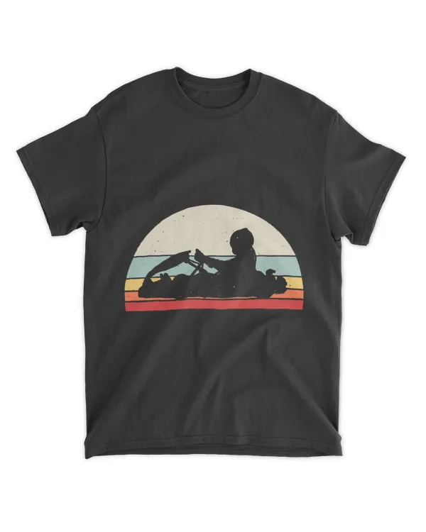 Vintage Retro Karting Kart Racing Racer