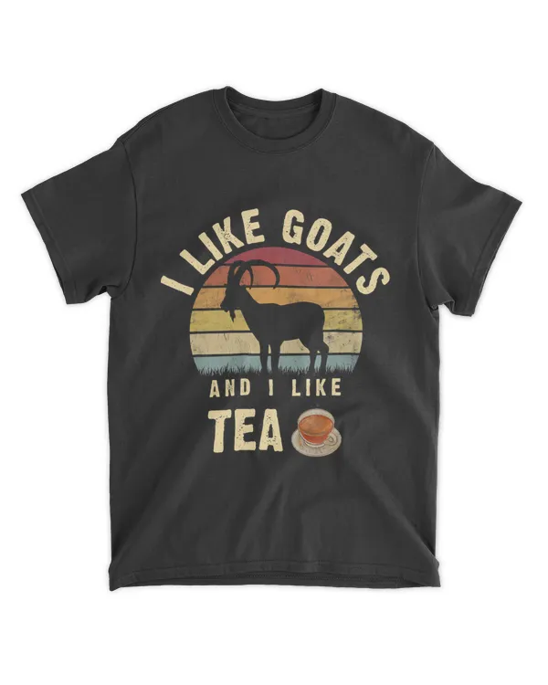 I like Goats 2Tea Funny vintage Goat theme lover vintage