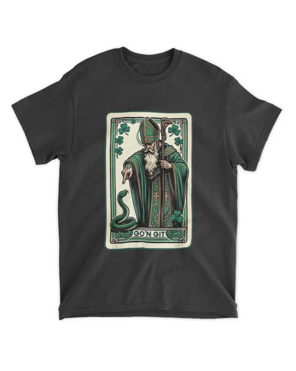Tarot Card Funny St Patricks Day Tee Go39n git st