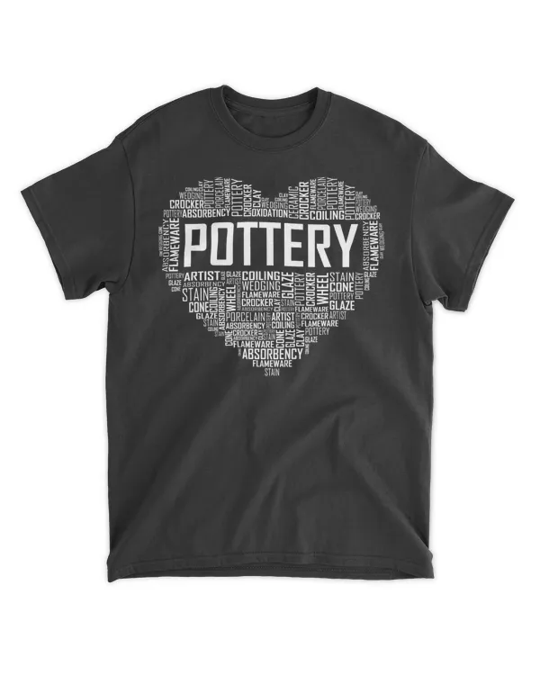 Proud Clay Pottery Heart for Ceramic Artist T-Shirt