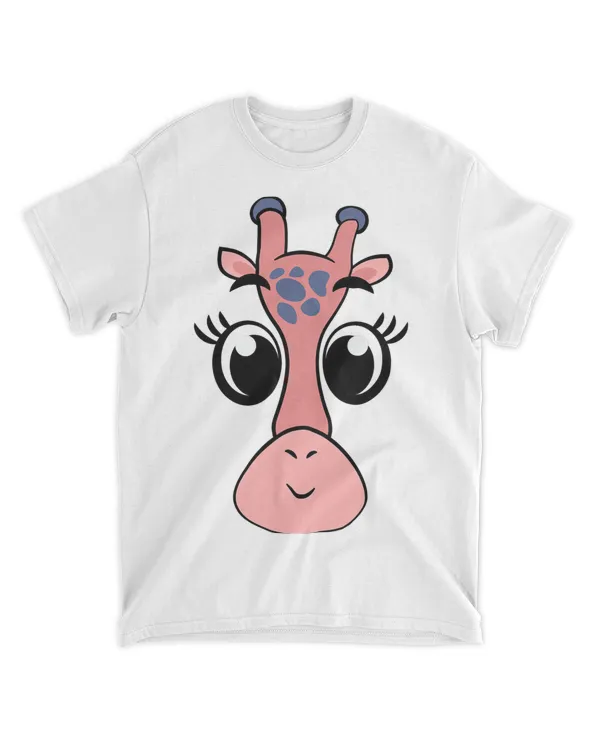 Cute Giraffe Kawaii cartoon animal face kids