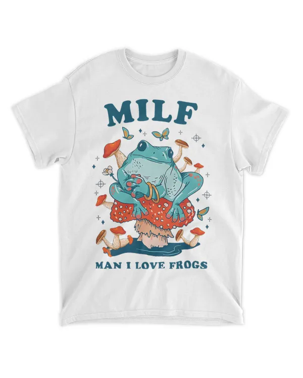 Goblincore Cottagecore aesthetic frog MILF man I love frog