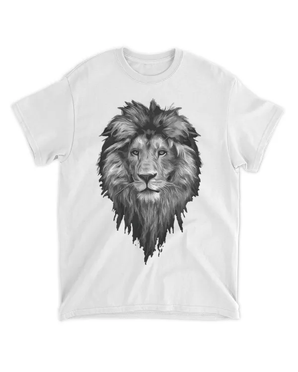 Lions head pierces the middle of the chest cool.