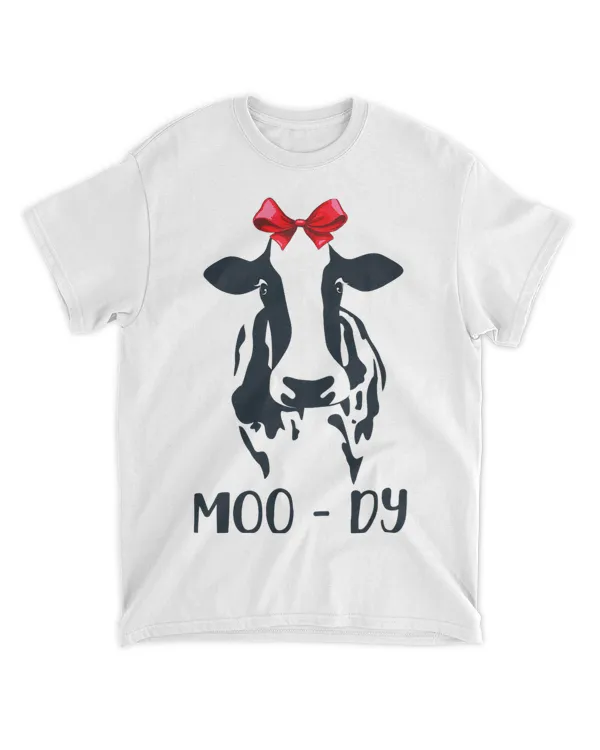 Funny Cow lover tee Moo Dy 2Funny Moody Cow With Bandana